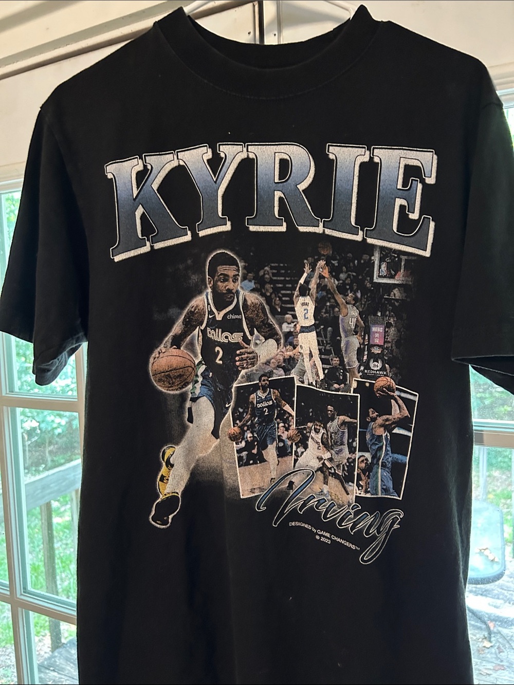 RARE**limited print Kyrie Irving Collage Graphic Short Sleeve Tee